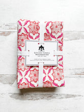 Kitchen Towel in Seraphim in Pink and Orange - set of 2